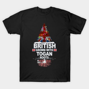 British Grown With Togan Roots - Gift for Togan With Roots From Tonga T-Shirt